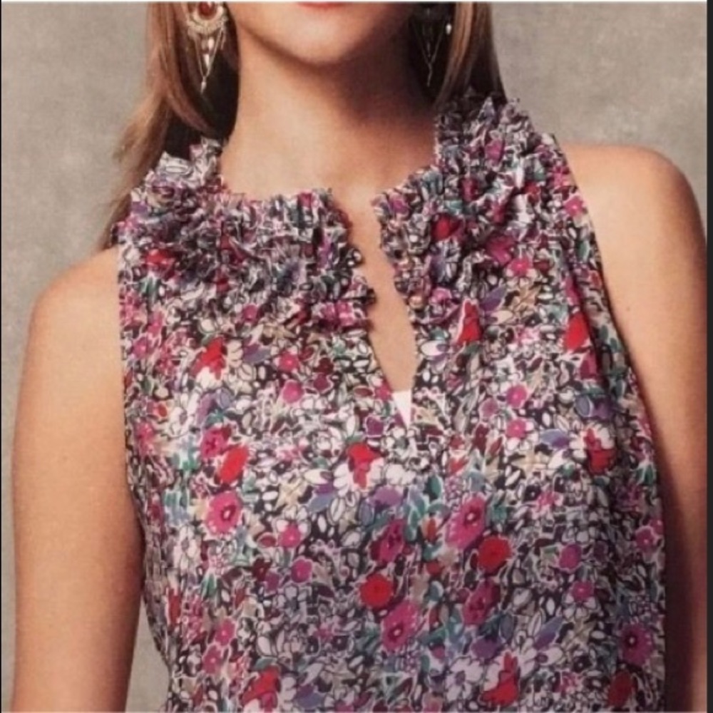 CAbi Liberty Floral Sleeveless Top
